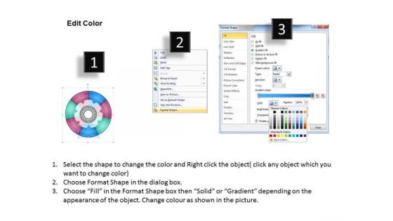 Timeline Ppt Template Infographics Circular Process 7 Stages