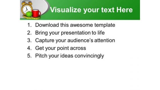 Timely Breakfast Can Reduce Inches Health PowerPoint Templates Ppt Backgrounds For Slides 0313