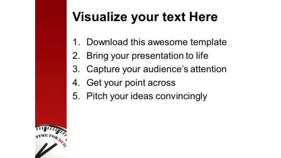 Tired Of Business Time For Bed PowerPoint Templates Ppt Backgrounds For Slides 0313