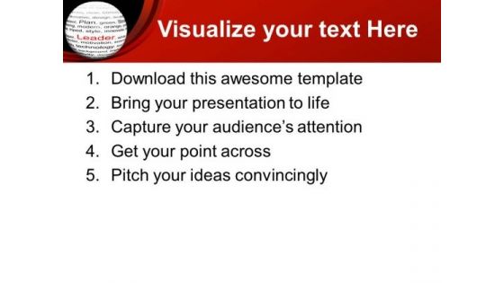 To Become A Leader Do Hard Work PowerPoint Templates Ppt Backgrounds For Slides 0613