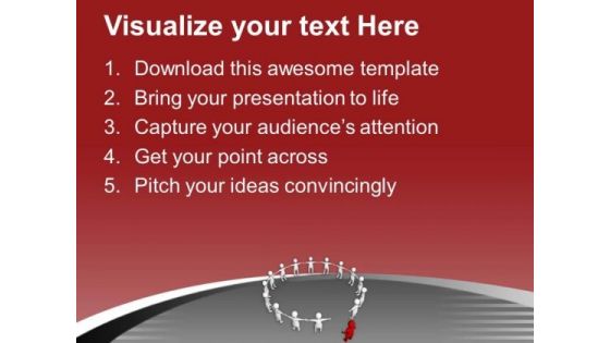 To Complete The Cycle Find Correct Leader PowerPoint Templates Ppt Backgrounds For Slides 0713