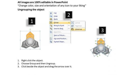 To Form World Business PowerPoint Templates Process Chart Circular Spoke Diagram Slides