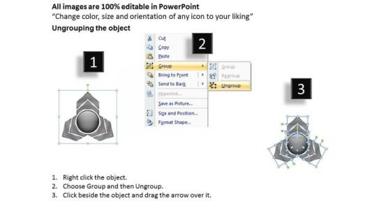 To Form World Business PowerPoint Templates Process Circular Spoke Diagram Slides