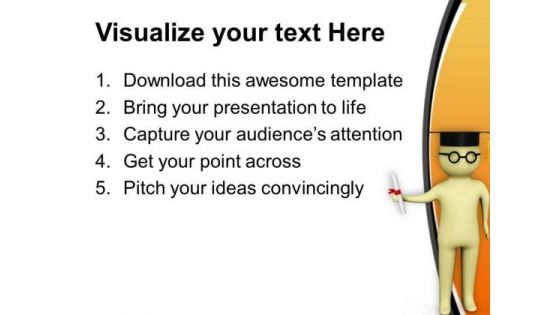 To Get Graduation Degree Learn Subjects PowerPoint Templates Ppt Backgrounds For Slides 0813