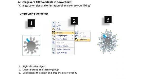 To Good Business PowerPoint Theme Ideas Circular Spoke Process Templates