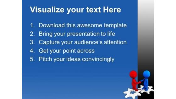 To Making A Good Relation Gear Process PowerPoint Templates Ppt Backgrounds For Slides 0713