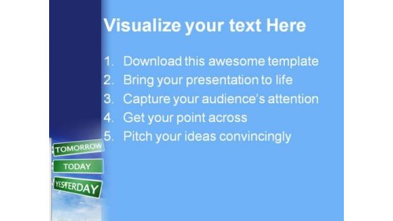 Tomorrow Today Yesterday Future PowerPoint Background And Template 1210