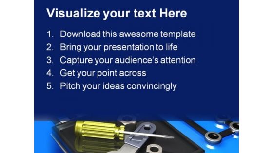 Tools And Microchip Industrial PowerPoint Themes And PowerPoint Slides 0311