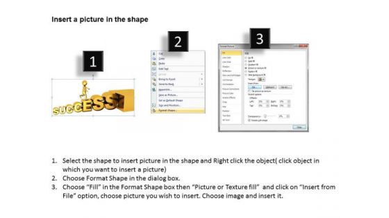 Top Business People 3d Golden Success Man PowerPoint Slides