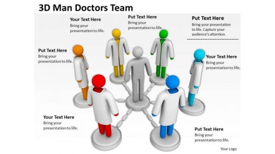 Top Business People 3d Man Doctors Team PowerPoint Templates