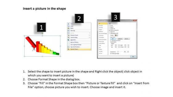 Top Business People 3d Man With Graph PowerPoint Theme Concept Templates