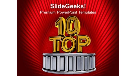 Top Ten Business Award Winners PowerPoint Templates Ppt Backgrounds For Slides 0313