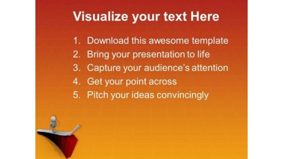 Touch The Higher Position In Business PowerPoint Templates Ppt Backgrounds For Slides 0613