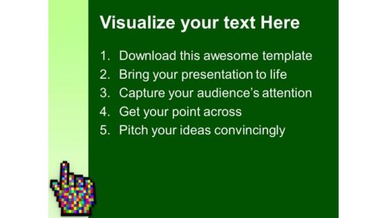 Touch The New World Of Technology PowerPoint Templates Ppt Backgrounds For Slides 0613