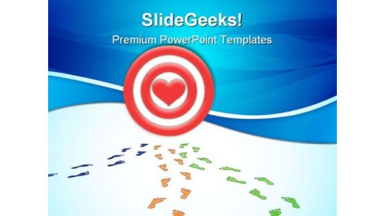 Traces Footprints Symbol PowerPoint Themes And PowerPoint Slides 0511