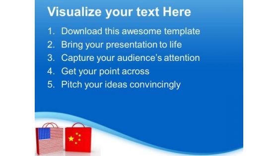 Trading Concept Between Usa And China Business PowerPoint Templates Ppt Backgrounds For Slides 1212