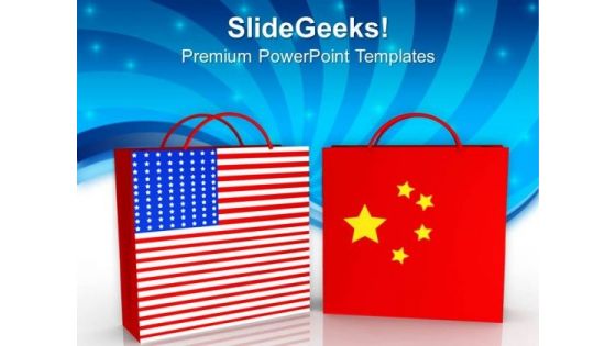 Trading Concept Between Usa And China Business PowerPoint Templates Ppt Backgrounds For Slides 1212