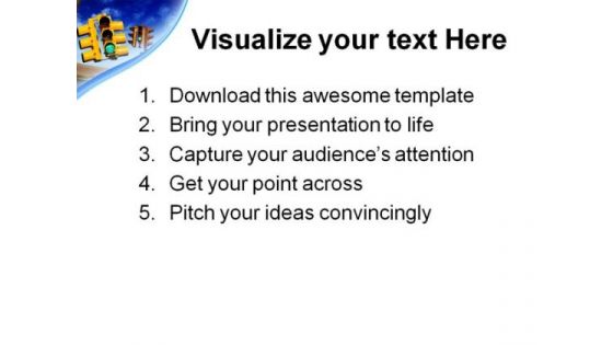 Traffic Lights01 Metaphor PowerPoint Themes And PowerPoint Slides 0811