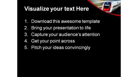 Train Series Travel PowerPoint Themes And PowerPoint Slides 0811
