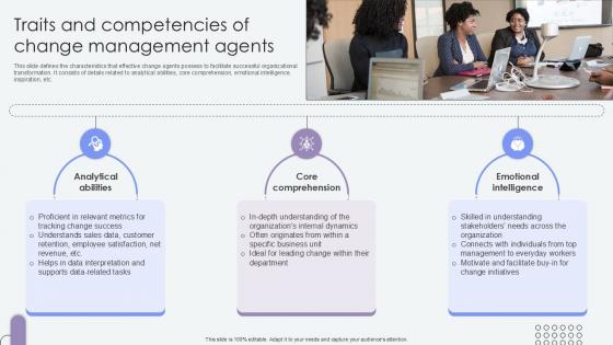 Traits And Competencies Of Change Agents Of Change Pioneers PPT Presentation CM SS V