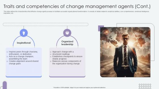 Traits And Competencies Of Change Agents Of Change Pioneers PPT Presentation CM SS V