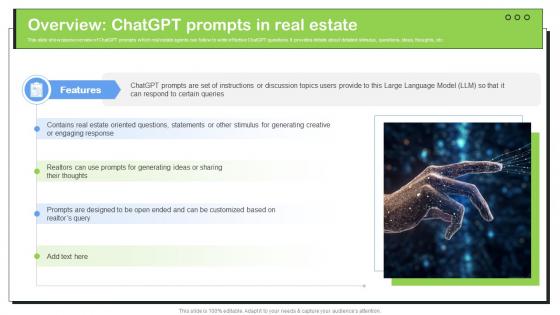 Transforming Real Estate Overview ChatGPT Prompts In Real Estate ChatGPT SS V
