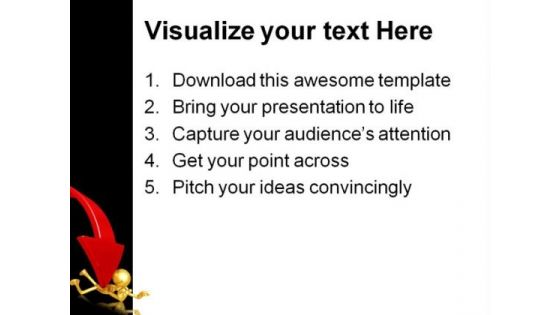 Trapped Under People PowerPoint Template 0910