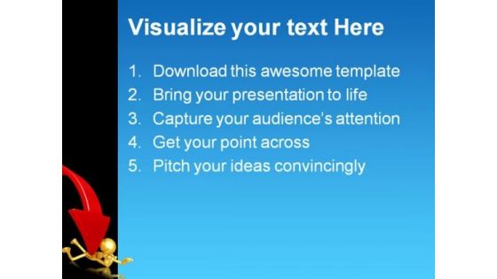Trapped Under People PowerPoint Template 0910