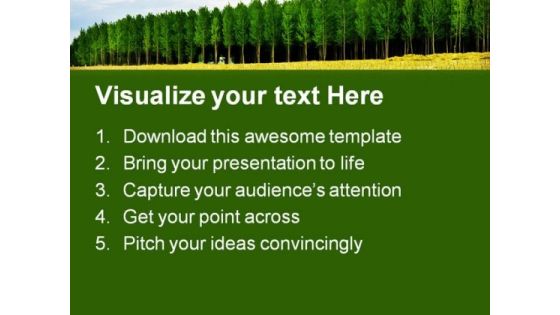 Trees In Que Nature PowerPoint Templates And PowerPoint Backgrounds 0911