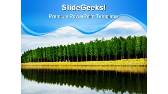 Trees In Que Nature PowerPoint Templates And PowerPoint Backgrounds 0911
