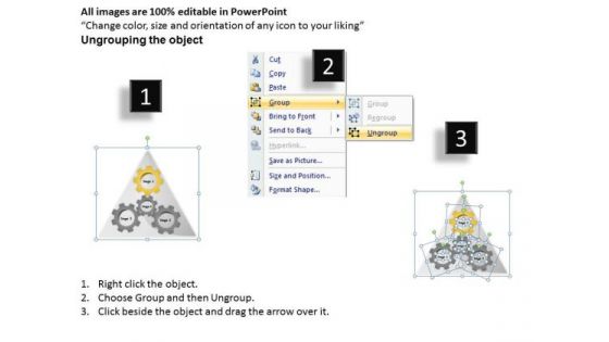 Triangle Process 4 Stages Marketing Operation Ppt Business Plan PowerPoint Slides