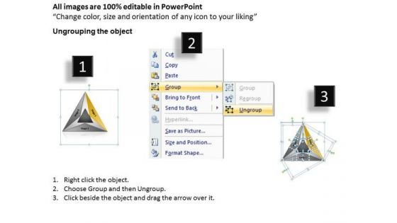 Triangular Doughnut Shape With 3 Stages Business Plans That Work PowerPoint Slides