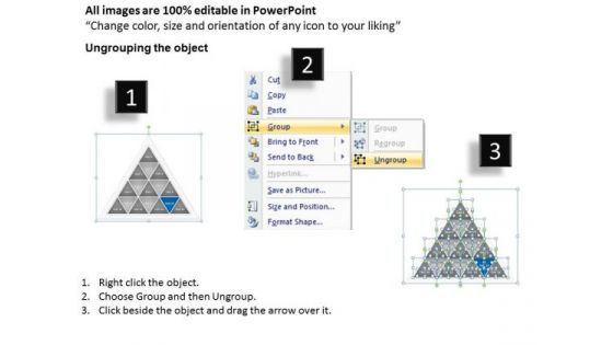 Triangular Shape To Represent 16 Variable In It Business Plan Company PowerPoint Slides
