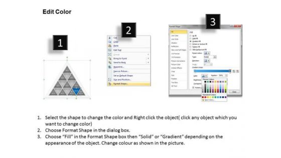 Triangular Shape To Represent 16 Variable In It Business Plan Company PowerPoint Slides