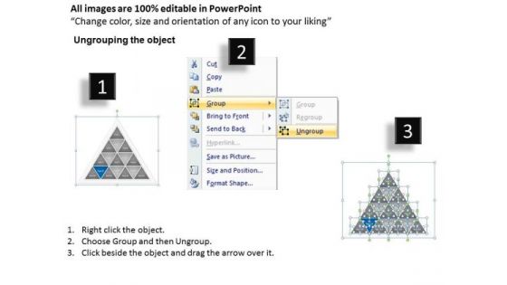Triangular Shape To Represent 16 Variable In It Ppt New Business Ideas PowerPoint Templates
