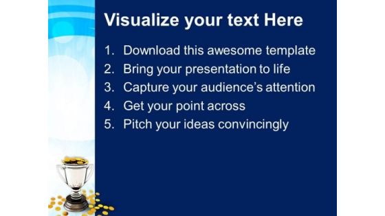 Trophy Cup And Coin Business PowerPoint Templates And PowerPoint Themes 0912
