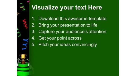 Trophy Cup For Winner Success PowerPoint Templates And PowerPoint Themes 0912
