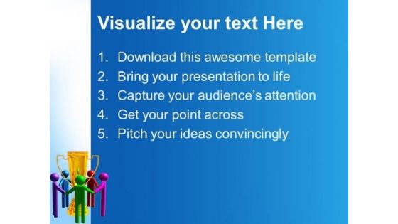 Trophy For Winning Team Success PowerPoint Templates And PowerPoint Themes 0712