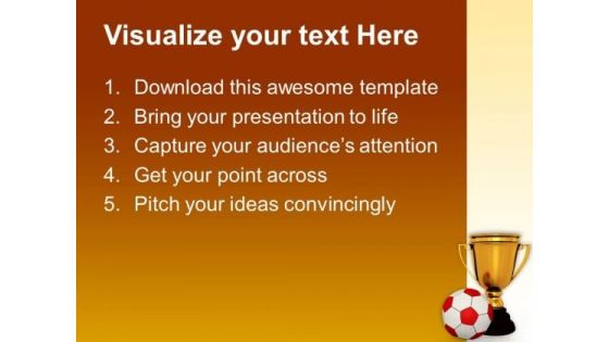 Trophy With A Football Competition PowerPoint Templates And PowerPoint Themes 1112