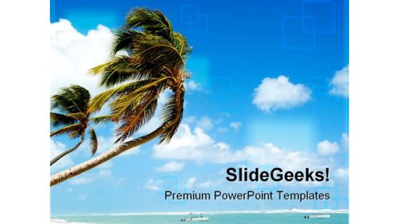 Tropical Beach Beauty PowerPoint Templates And PowerPoint Backgrounds 0311