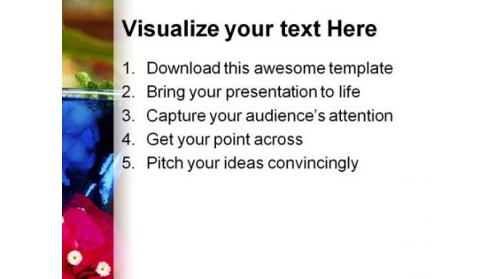 Tropical Drinks Food PowerPoint Themes And PowerPoint Slides 0411