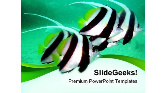 Tropical Fishes Animals PowerPoint Templates And PowerPoint Backgrounds 0211