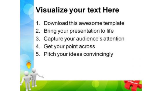 Troubleshooting Problem Business PowerPoint Templates And PowerPoint Backgrounds 0511