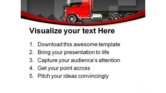 Trucking Travel PowerPoint Themes And PowerPoint Slides 0811