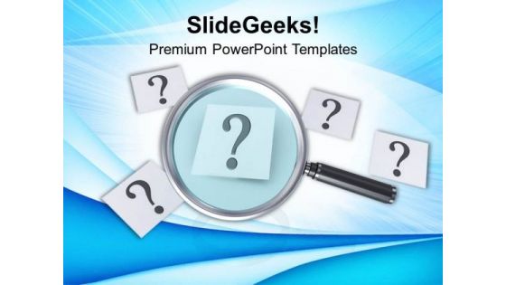 Trying To Focus On Finding Answers PowerPoint Templates Ppt Backgrounds For Slides 0713