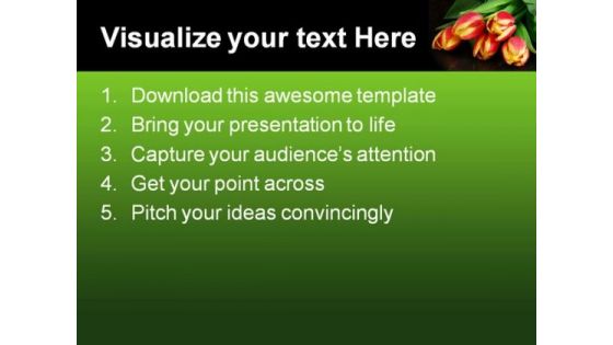 Tulips Nature PowerPoint Templates And PowerPoint Backgrounds 0211