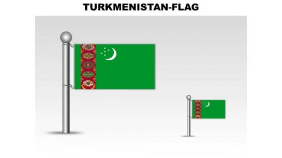 Turkmnistan Country PowerPoint Flags