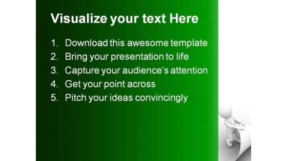 Turn Page People PowerPoint Backgrounds And Templates 1210