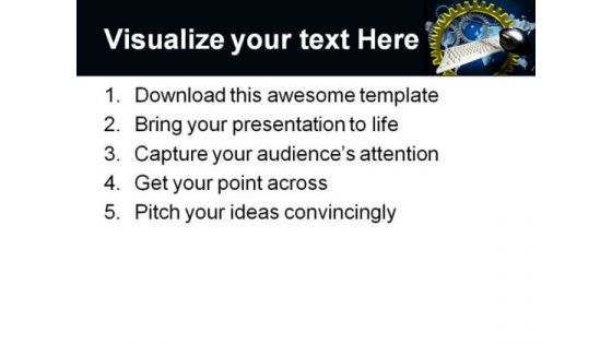 Turning Gears Computer Global PowerPoint Themes And PowerPoint Slides 0211