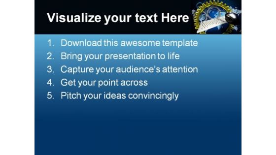 Turning Gears Computer Global PowerPoint Themes And PowerPoint Slides 0211